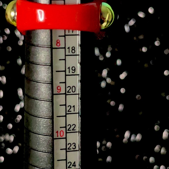 Red & Gold Fun Party Ring - Picture 7 of 8